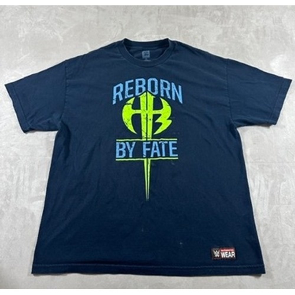 WWE T-Shirt Mens Hardy Boyz Reborn By Fate Graphic XL Navy Blue
